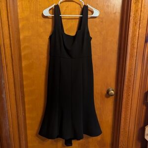 Donna Morgan Black Ruffled Midi Sundress